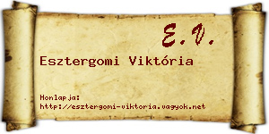 Esztergomi Viktória névjegykártya